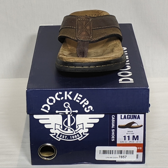 NEW Dockers Mens Laguna Briar Memory Foam Flip Flop Sz 11 - Picture 4 of 4